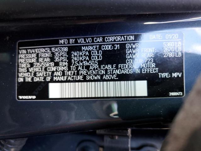 Photo 9 VIN: YV4102RK5L1545398 - VOLVO XC60 T5 MO 