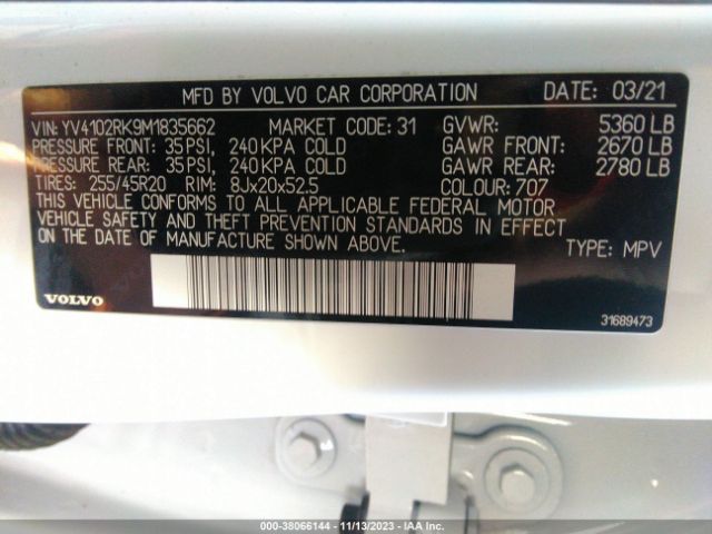 Photo 8 VIN: YV4102RK9M1835662 - VOLVO XC60 