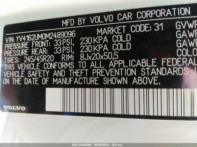 Photo 8 VIN: YV4162UM0M2489096 - VOLVO XC40 