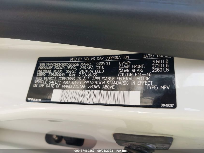 Photo 8 VIN: YV440MDK6G2797936 - VOLVO XC60 