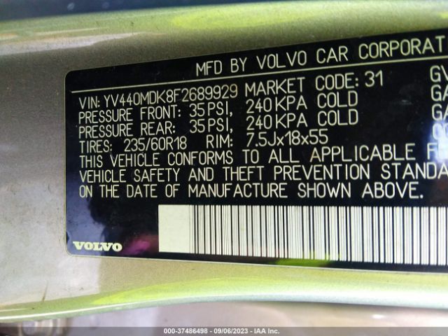 Photo 8 VIN: YV440MDK8F2689929 - VOLVO XC60 