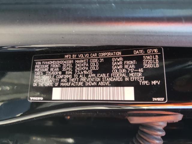 Photo 9 VIN: YV440MDU0H2040081 - VOLVO XC60 