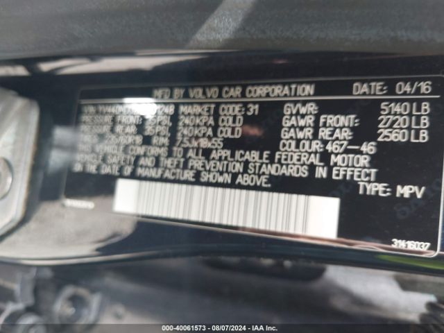 Photo 8 VIN: YV440MDU2H2001248 - VOLVO XC60 