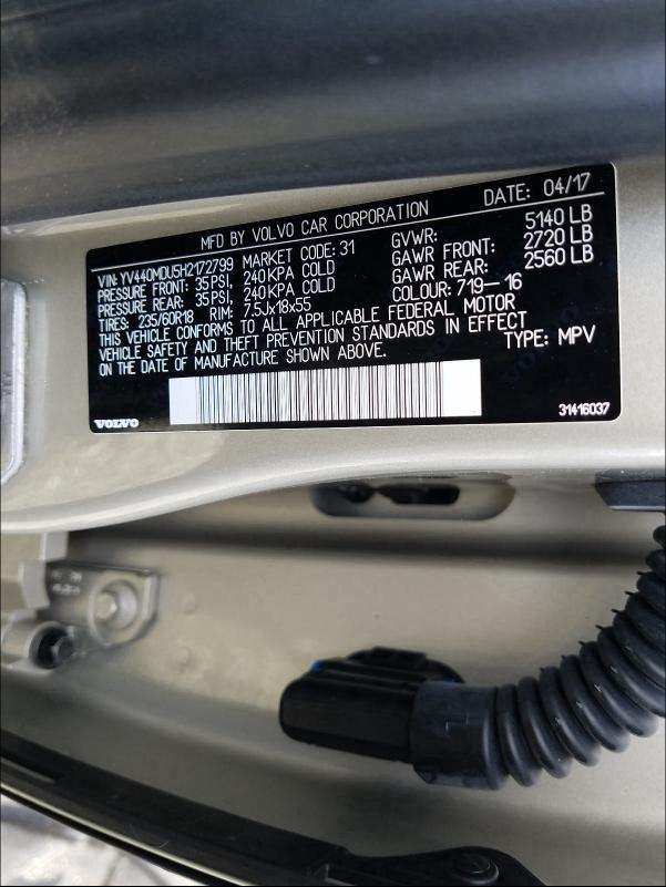 Photo 9 VIN: YV440MDU5H2172799 - VOLVO XC60 T5 IN 