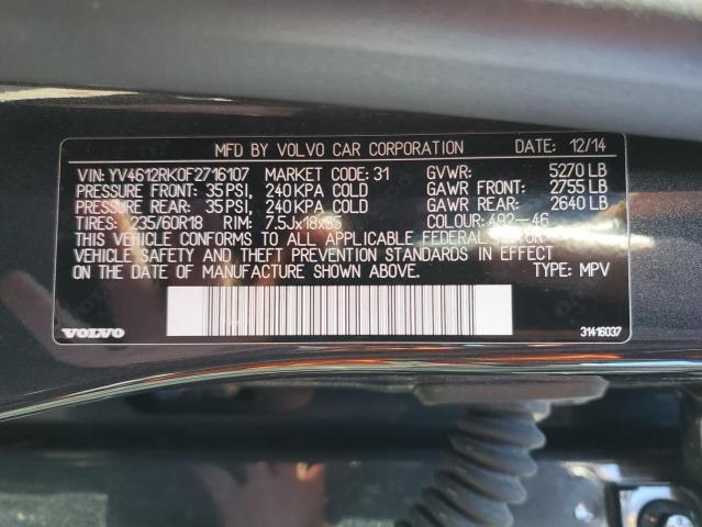 Photo 12 VIN: YV4612RK0F2716107 - VOLVO XC60 