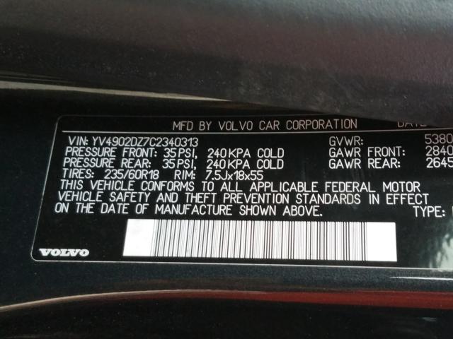 Photo 9 VIN: YV4902DZ7C2340313 - VOLVO XC60 T6 