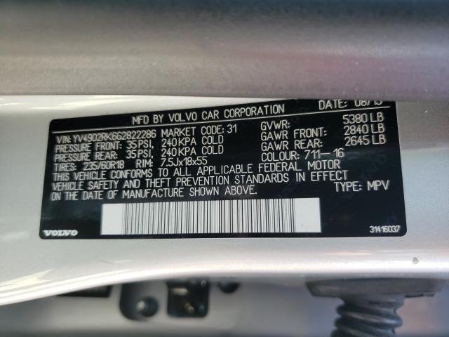 Photo 9 VIN: YV4902RK6G2822286 - VOLVO XC60 T6 PR 