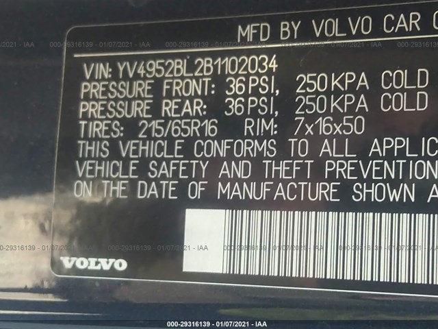 Photo 8 VIN: YV4952BL2B1102034 - VOLVO XC70 