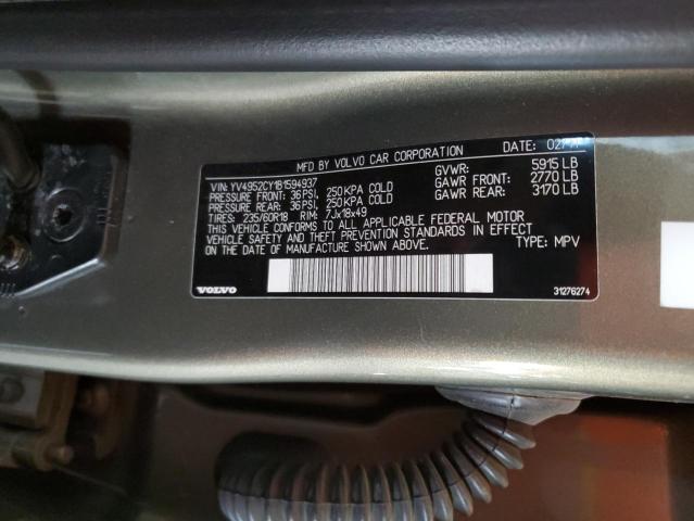 Photo 12 VIN: YV4952CY1B1594937 - VOLVO XC90 