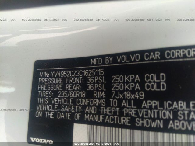 Photo 8 VIN: YV4952CZ3C1625115 - VOLVO XC90 