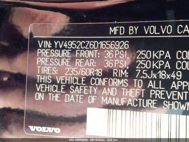 Photo 8 VIN: YV4952CZ6D1656926 - VOLVO XC90 