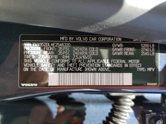 Photo 9 VIN: YV4952DL4E2546320 - VOLVO XC60 3.2 