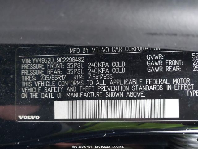 Photo 8 VIN: YV4952DL9C2298482 - VOLVO XC60 