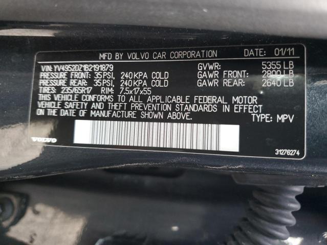 Photo 11 VIN: YV4952DZ1B2191879 - VOLVO XC60 3.2 