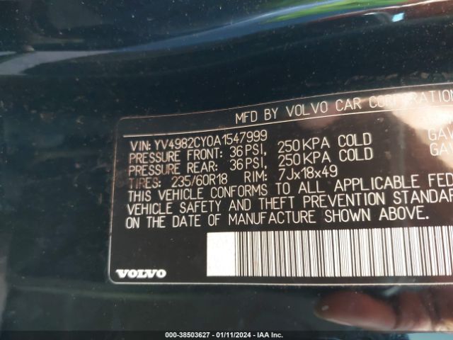 Photo 8 VIN: YV4982CY0A1547999 - VOLVO XC90 