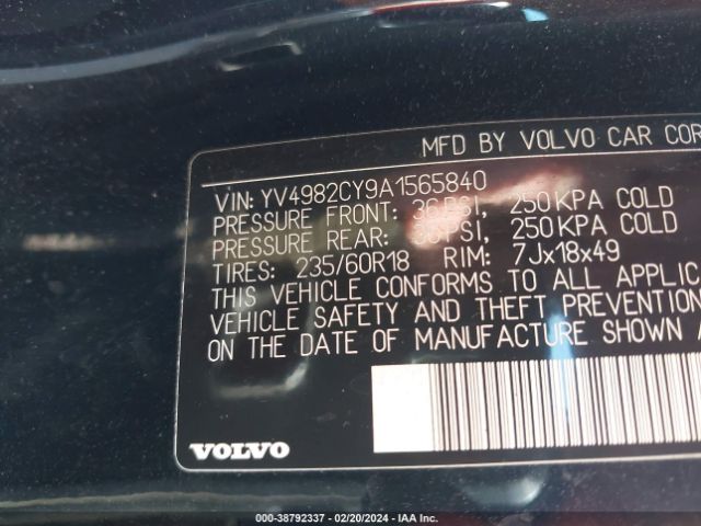 Photo 8 VIN: YV4982CY9A1565840 - VOLVO XC90 