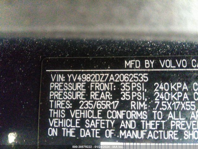 Photo 8 VIN: YV4982DZ7A2062535 - VOLVO XC60 