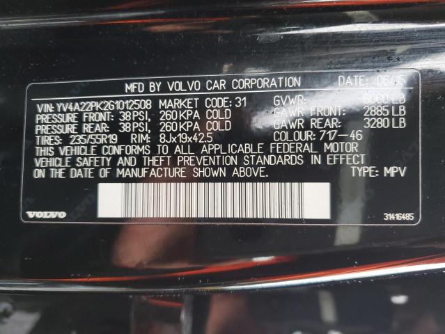 Photo 12 VIN: YV4A22PK2G1012508 - VOLVO XC90 T6 