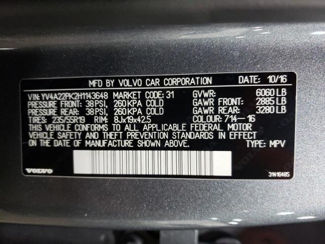 Photo 12 VIN: YV4A22PK2H1143648 - VOLVO XC90 T6 