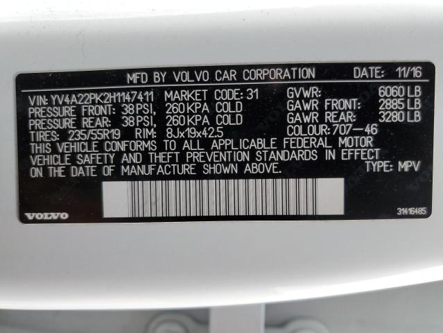 Photo 12 VIN: YV4A22PK2H1147411 - VOLVO XC90 