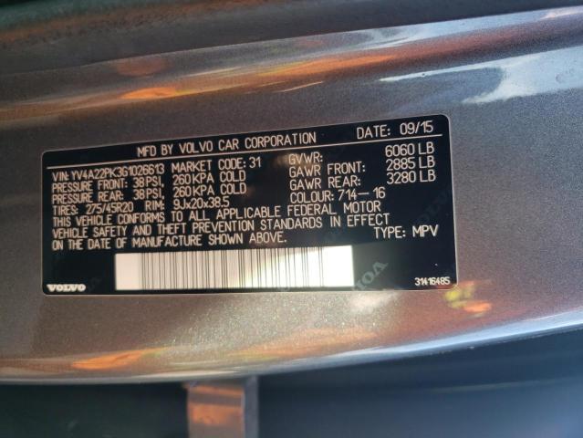 Photo 12 VIN: YV4A22PK3G1026613 - VOLVO XC90 T6 