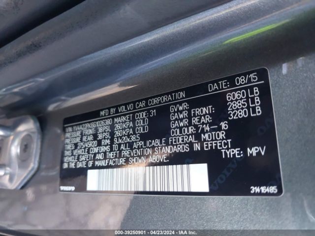 Photo 8 VIN: YV4A22PK6G1026380 - VOLVO XC90 