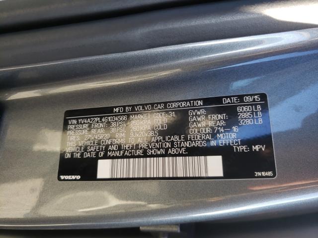 Photo 9 VIN: YV4A22PL4G1034566 - VOLVO XC90 T6 