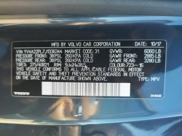 Photo 9 VIN: YV4A22PL7J1336344 - VOLVO XC90 T6 