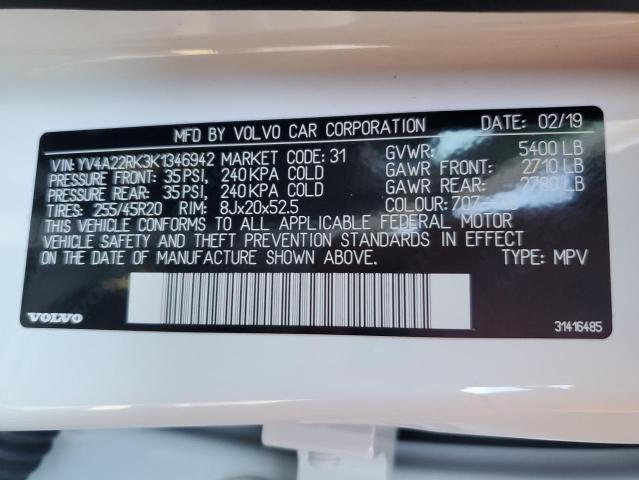 Photo 13 VIN: YV4A22RK3K1346942 - VOLVO XC60 T6 