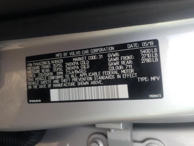 Photo 9 VIN: YV4A22RK3L1410429 - VOLVO XC60 T6 MO 