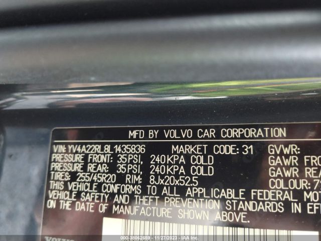 Photo 8 VIN: YV4A22RL8L1435836 - VOLVO XC60 