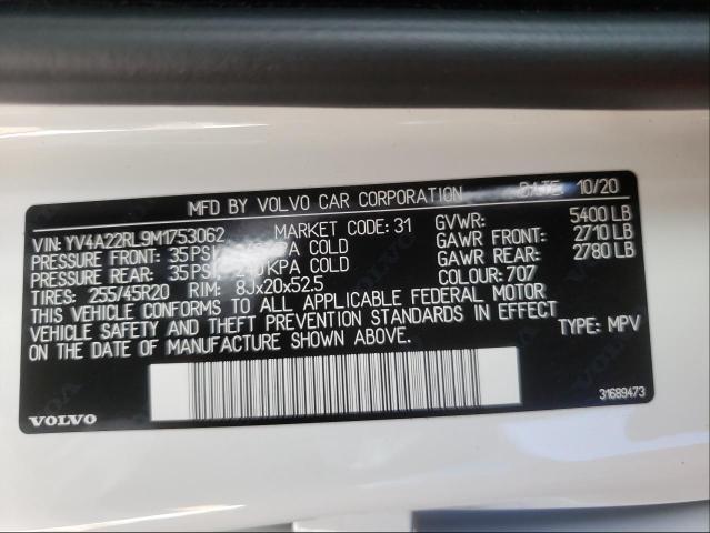 Photo 9 VIN: YV4A22RL9M1753062 - VOLVO XC60 T6 IN 