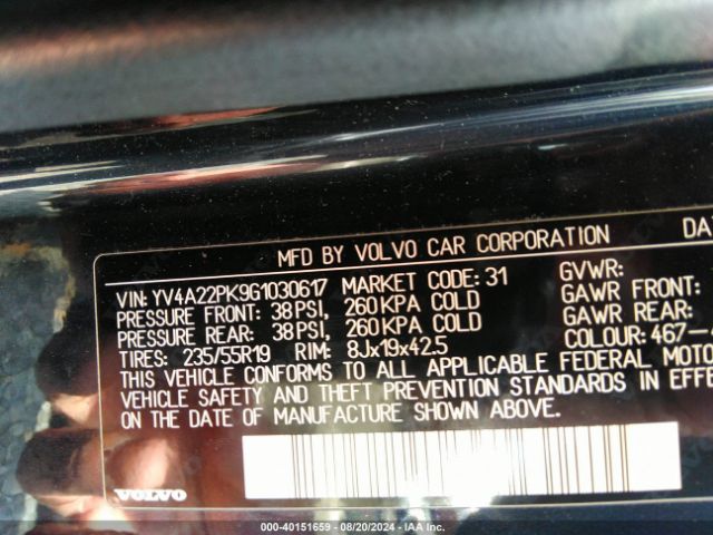 Photo 8 VIN: YV4A23PK9G1030617 - VOLVO XC90 