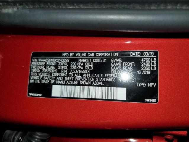 Photo 13 VIN: YV4AC2HM0K2143288 - VOLVO XC40 