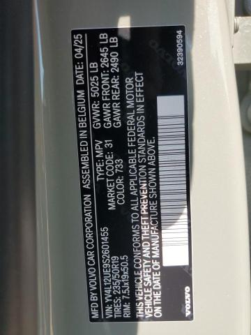 Photo 13 VIN: YV4L12UE9S2601455 - VOLVO XC40 PLUS 