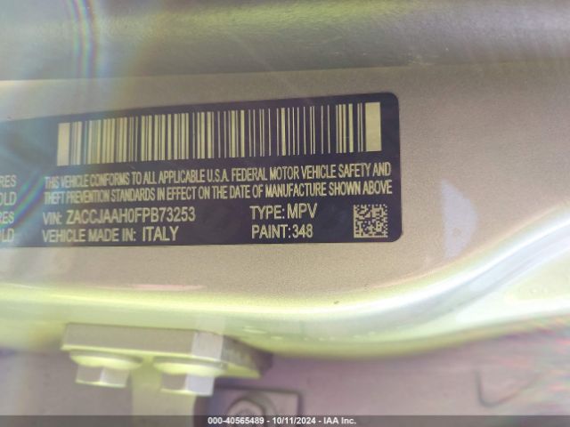 Photo 8 VIN: ZACCJAAH0FPB73253 - JEEP RENEGADE 