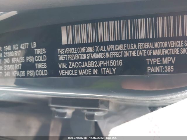 Photo 8 VIN: ZACCJABB2JPH15016 - JEEP RENEGADE 