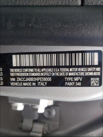 Photo 9 VIN: ZACCJABB3HPE58006 - JEEP RENEGADE L 