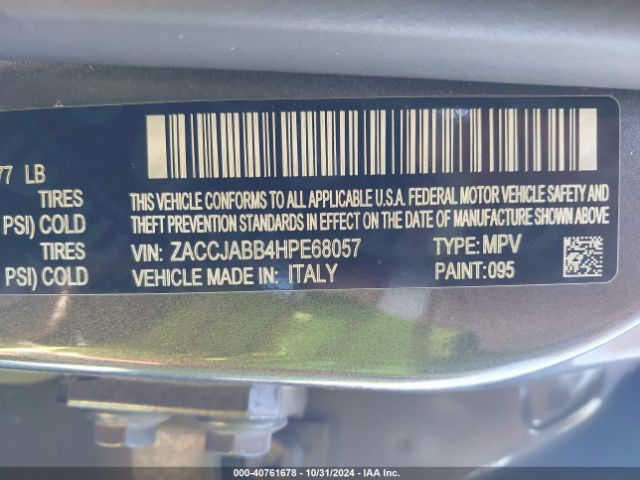 Photo 8 VIN: ZACCJABB4HPE68057 - JEEP RENEGADE 