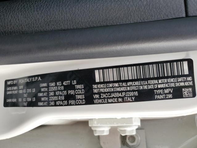 Photo 13 VIN: ZACCJABB4JPJ29916 - JEEP RENEGADE 