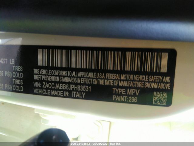 Photo 8 VIN: ZACCJABB6JPH83531 - JEEP RENEGADE 