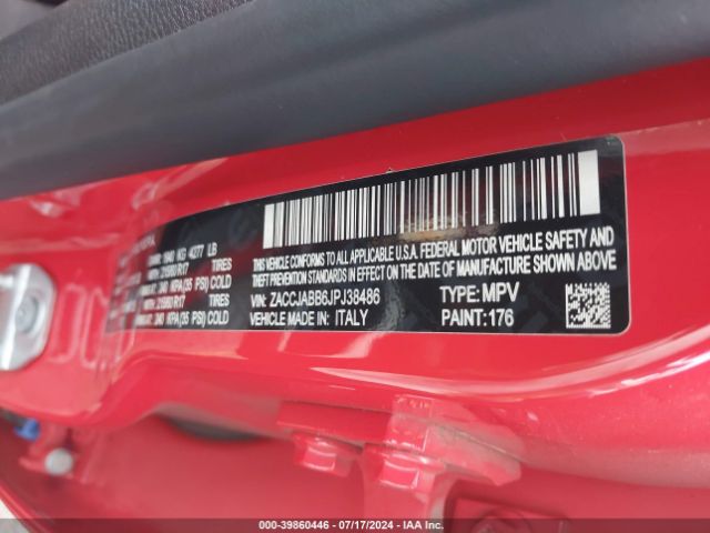 Photo 8 VIN: ZACCJABB6JPJ38486 - JEEP RENEGADE 