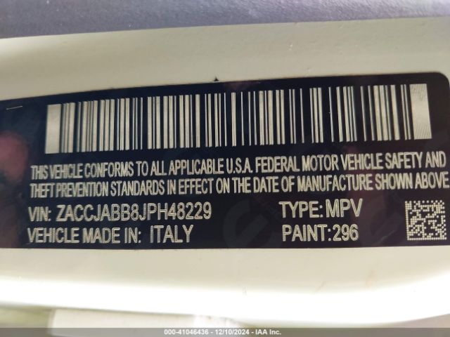 Photo 8 VIN: ZACCJABB8JPH48229 - JEEP RENEGADE 