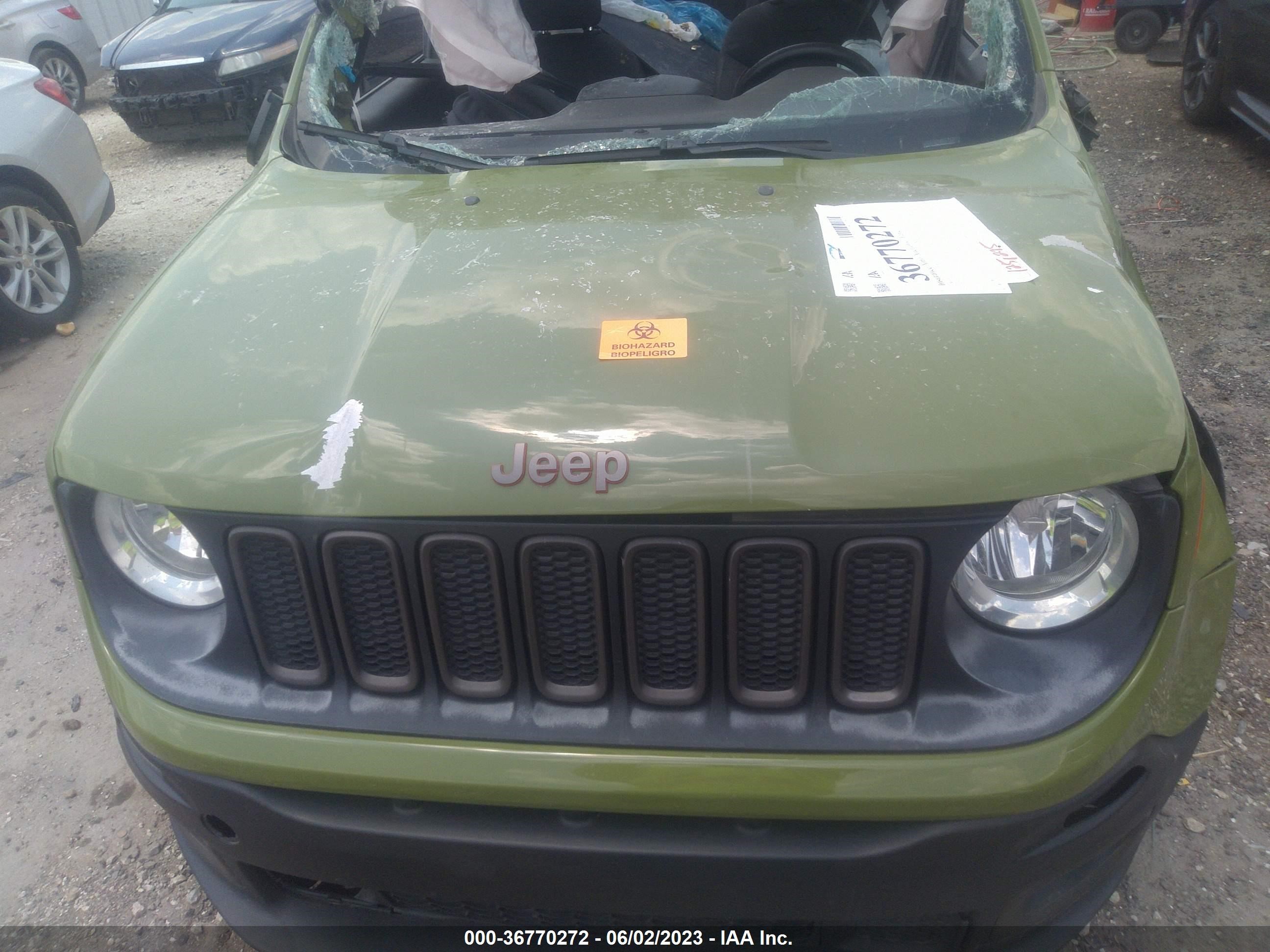 Photo 9 VIN: ZACCJABT6GPC63329 - JEEP RENEGADE 