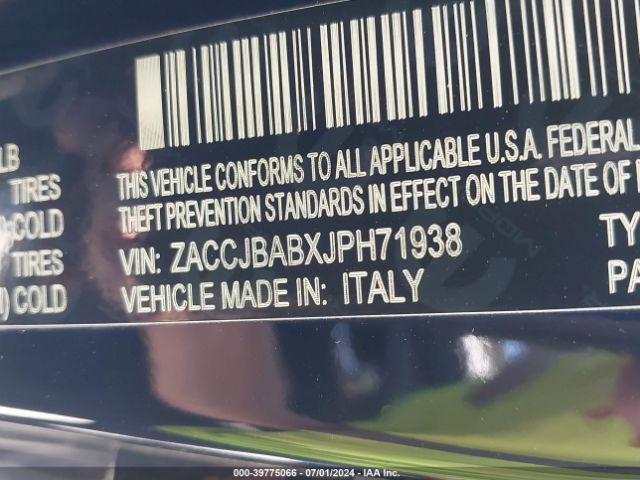 Photo 8 VIN: ZACCJBABXJPH71938 - JEEP RENEGADE 