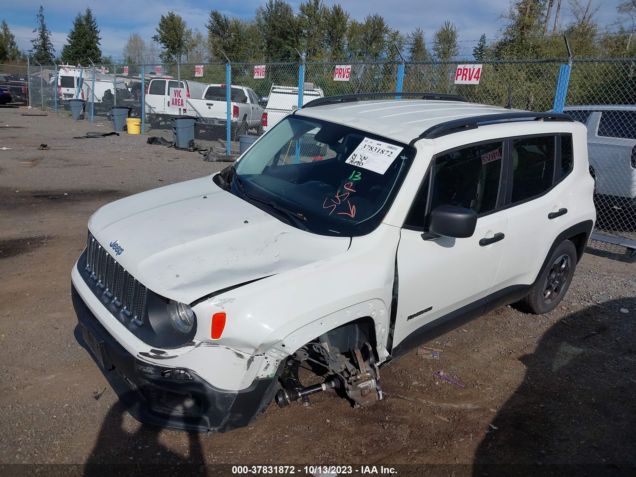 Photo 1 VIN: ZACCJBAH0HPG15034 - JEEP RENEGADE 