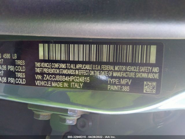 Photo 8 VIN: ZACCJBBB4HPG24815 - JEEP RENEGADE 