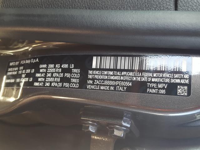 Photo 9 VIN: ZACCJBBB6HPE60564 - JEEP RENEGADE L 