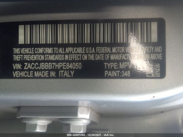 Photo 8 VIN: ZACCJBBB7HPE84050 - JEEP RENEGADE 