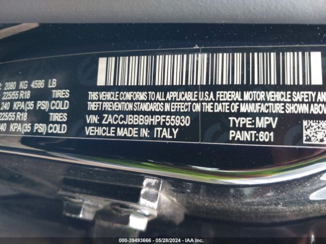 Photo 8 VIN: ZACCJBBB9HPF55930 - JEEP RENEGADE 